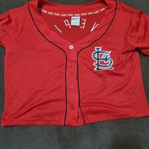 Xsmall Crop Top jersey victoria secret pink cardinals